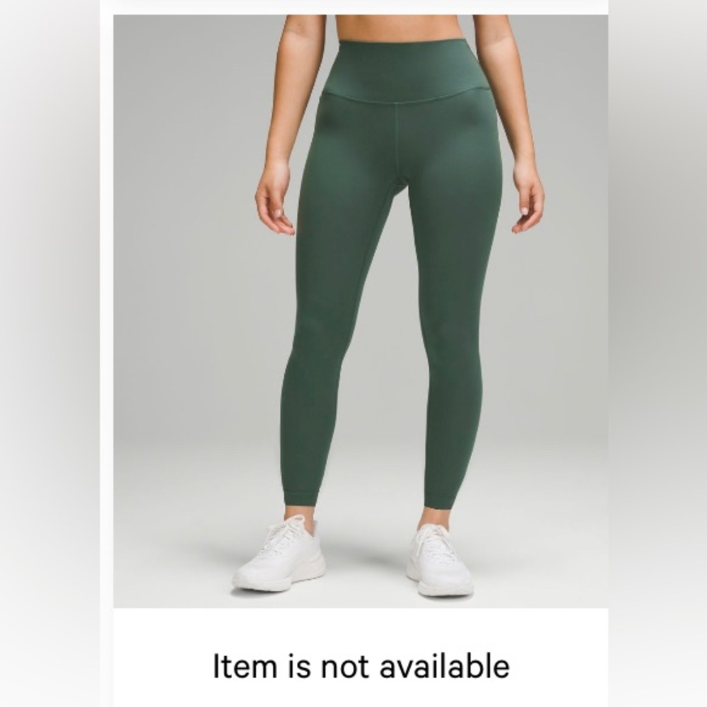 green lululemon wunder under leggings